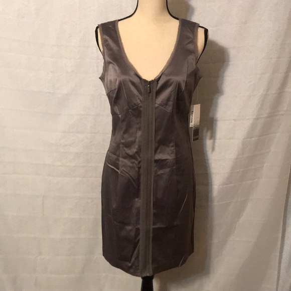 Kensie Dresses & Skirts - 🎈SALE🎈Kenzie Pewter Zip Front Dress!